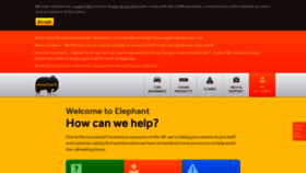 What Elephant.co.uk website looked like in 2020 (3 years ago)