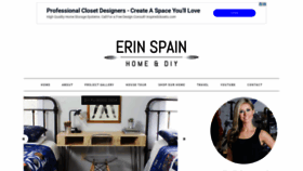 What Erinspain.com website looked like in 2020 (3 years ago)