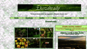 What Ekozahrady.com website looked like in 2020 (3 years ago)