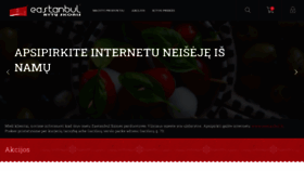 What Eastanbul.lt website looked like in 2020 (3 years ago)