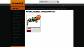 What E-kovanie.sk website looked like in 2020 (3 years ago)