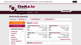 What Ebadta.hu website looked like in 2020 (3 years ago)