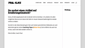 What Ernaehrungsquatsch.de website looked like in 2020 (3 years ago)