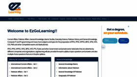 What Ezgolearning.com website looked like in 2020 (3 years ago)