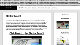 What Electricman3.org website looked like in 2020 (3 years ago)