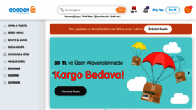 What E-bebek.com.tr website looked like in 2020 (3 years ago)