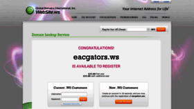 What Eacgators.ws website looked like in 2020 (3 years ago)