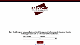 What Easycarddesigner.com website looked like in 2020 (3 years ago)
