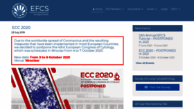 What Efcs.eu website looked like in 2020 (3 years ago)