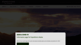 What Expeditionsalaska.com website looked like in 2020 (3 years ago)