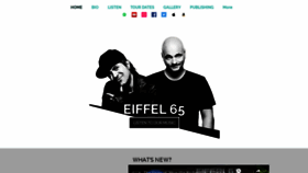 What Eiffel65.com website looked like in 2020 (3 years ago)