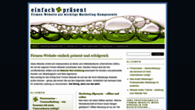 What Einfach-praesent.de website looked like in 2020 (3 years ago)