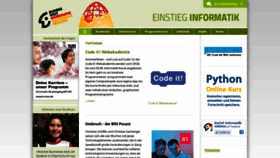What Einstieg-informatik.de website looked like in 2020 (3 years ago)