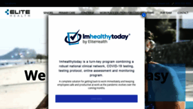 What Elitehealth.com website looked like in 2020 (3 years ago)