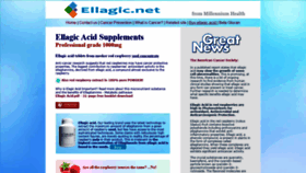 What Ellagic.net website looked like in 2020 (3 years ago)
