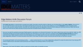 What Edgematters.uk website looked like in 2020 (3 years ago)
