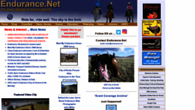 What Endurance.net website looked like in 2020 (3 years ago)