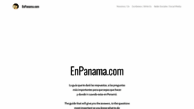What Enpanama.com website looked like in 2020 (3 years ago)