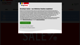 What Ernstingsfamily.de website looked like in 2020 (3 years ago)