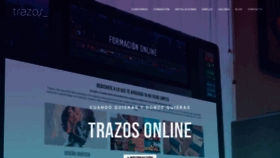 What Escuelatrazos.es website looked like in 2020 (3 years ago)