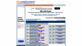 What Esl-jobs-forum.com website looked like in 2020 (3 years ago)
