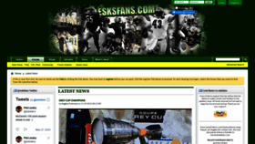 What Esksfans.com website looked like in 2020 (3 years ago)