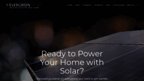 What Evergreensolar.com website looked like in 2020 (3 years ago)