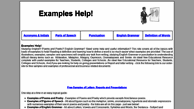 What Examples-help.org.uk website looked like in 2020 (3 years ago)