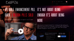 What Extenze.com website looked like in 2020 (3 years ago)