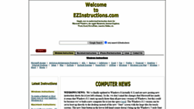 What Ezinstructions.com website looked like in 2020 (3 years ago)