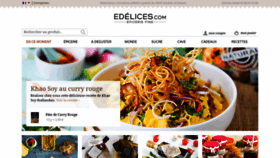 What Edelices.com website looked like in 2020 (3 years ago)