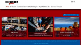 What Expolingua.com website looked like in 2020 (3 years ago)