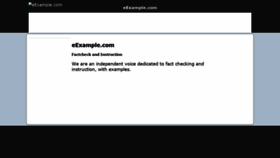 What Eexample.com website looked like in 2020 (3 years ago)