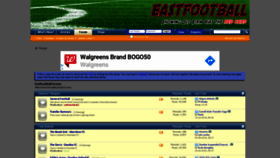 What Eastfootball.co.uk website looked like in 2020 (3 years ago)