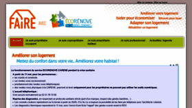 What Ecorenove-carene.fr website looked like in 2020 (3 years ago)