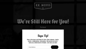 What Exnovobrew.com website looked like in 2020 (3 years ago)