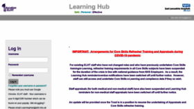 What Elht-learninghub.co.uk website looked like in 2020 (3 years ago)
