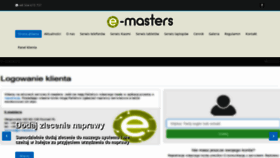 What E-masters.pl website looked like in 2020 (3 years ago)