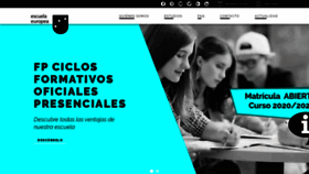 What Escuela-europea.com website looked like in 2020 (3 years ago)