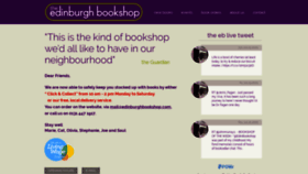 What Edinburghbookshop.com website looked like in 2020 (3 years ago)