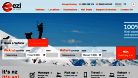 What Ezicarrental.co.nz website looked like in 2020 (6 years ago)