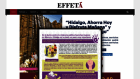 What Effeta.info website looked like in 2020 (3 years ago)