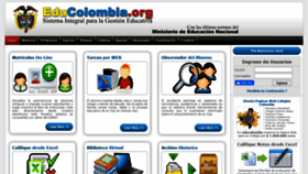 What Educolombia.org website looked like in 2020 (3 years ago)
