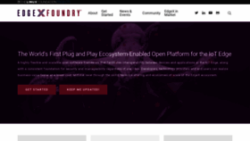 What Edgexfoundry.org website looked like in 2020 (4 years ago)