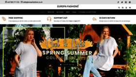 What Europafashions.co.uk website looked like in 2020 (3 years ago)