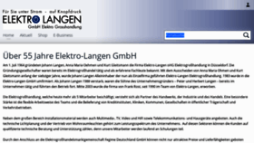 What Elektro-langen.de website looked like in 2020 (3 years ago)