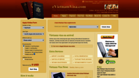 What Evietnamvisa.com website looked like in 2020 (3 years ago)