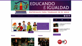 What Educandoenigualdad.com website looked like in 2020 (3 years ago)