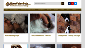What Edenvalleypets.com website looked like in 2020 (3 years ago)