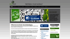 What Ecodor-geruchsbeseitigung.de website looked like in 2020 (3 years ago)